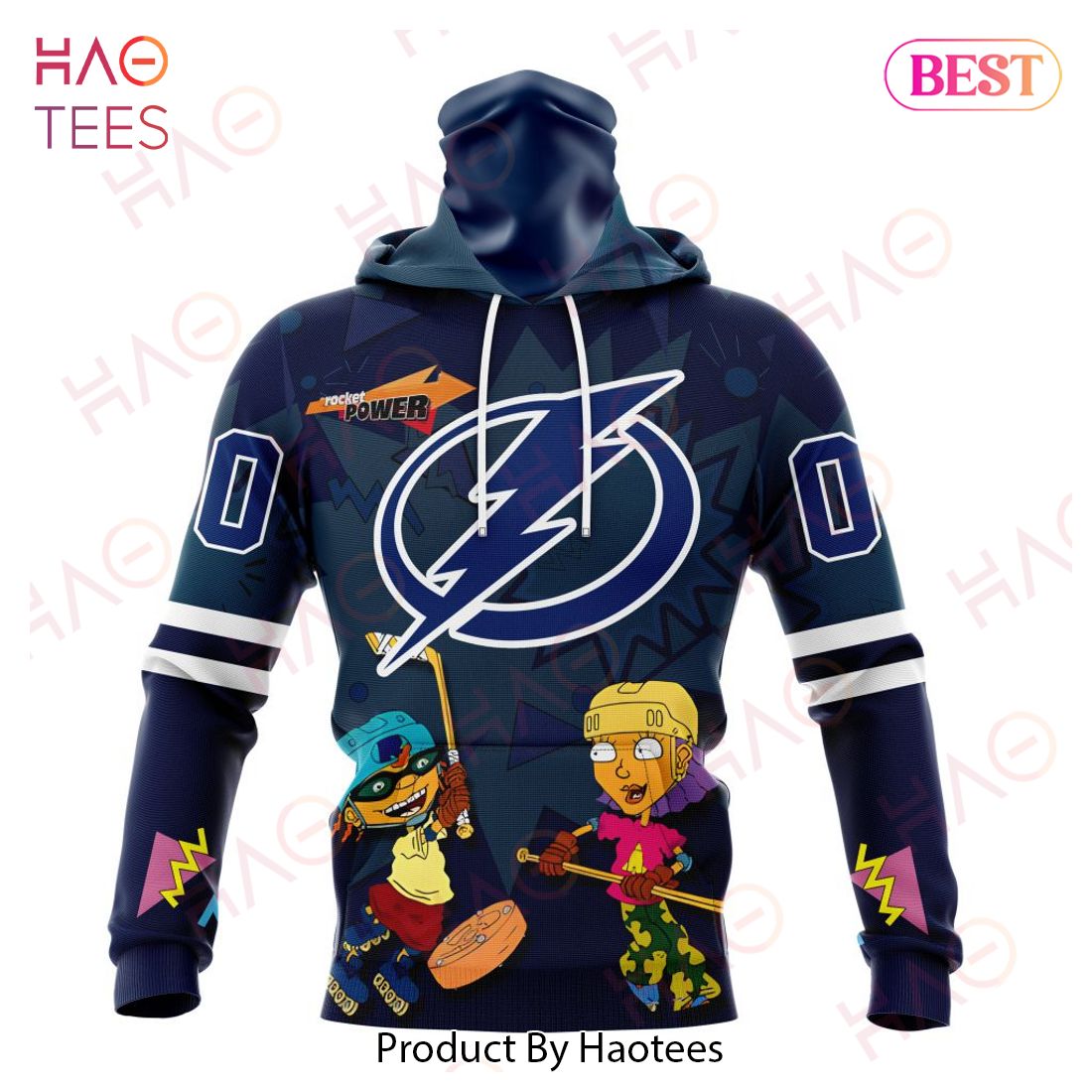 NHL Tampa Bay Lightning Specialized For Rocket Power 3D Hoodie NHL Tampa Bay Lightning Specialized For Rocket Power 3D Hoodie