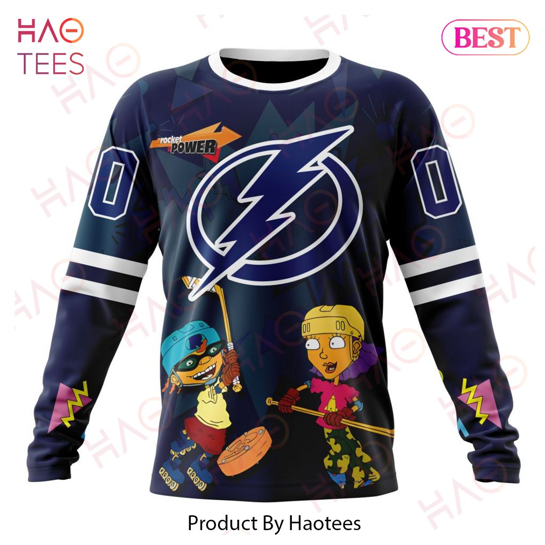 NHL Tampa Bay Lightning Specialized For Rocket Power 3D Hoodie NHL Tampa Bay Lightning Specialized For Rocket Power 3D Hoodie