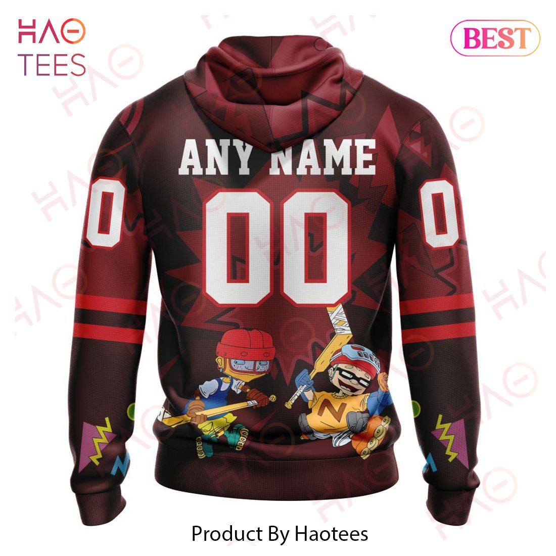 NHL Washington Capitals Specialized For Rocket Power 3D Hoodie NHL Washington Capitals Specialized For Rocket Power 3D Hoodie