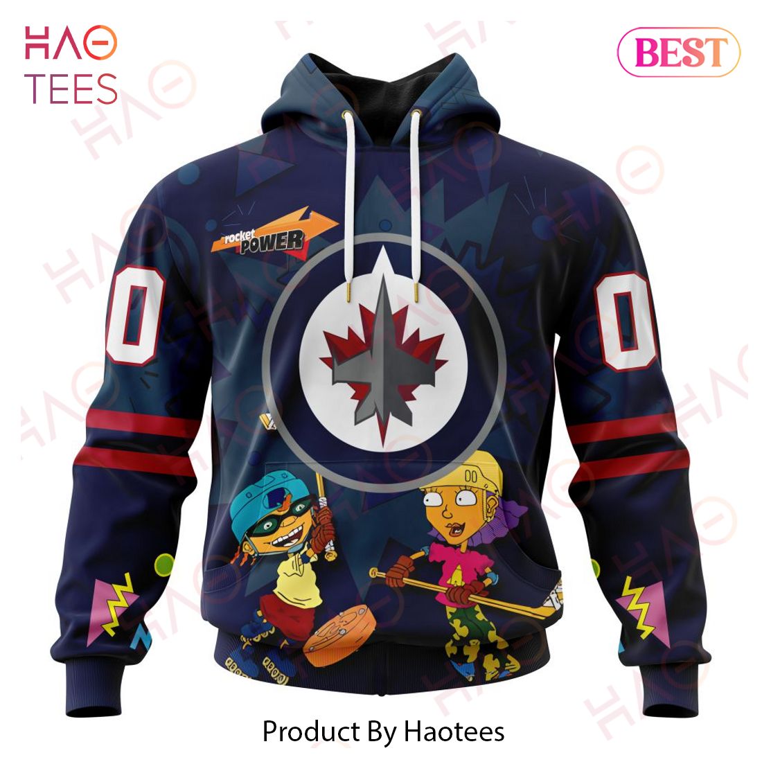 NHL Winnipeg Jets Specialized For Rocket Power 3D Hoodie NHL Winnipeg Jets Specialized For Rocket Power 3D Hoodie