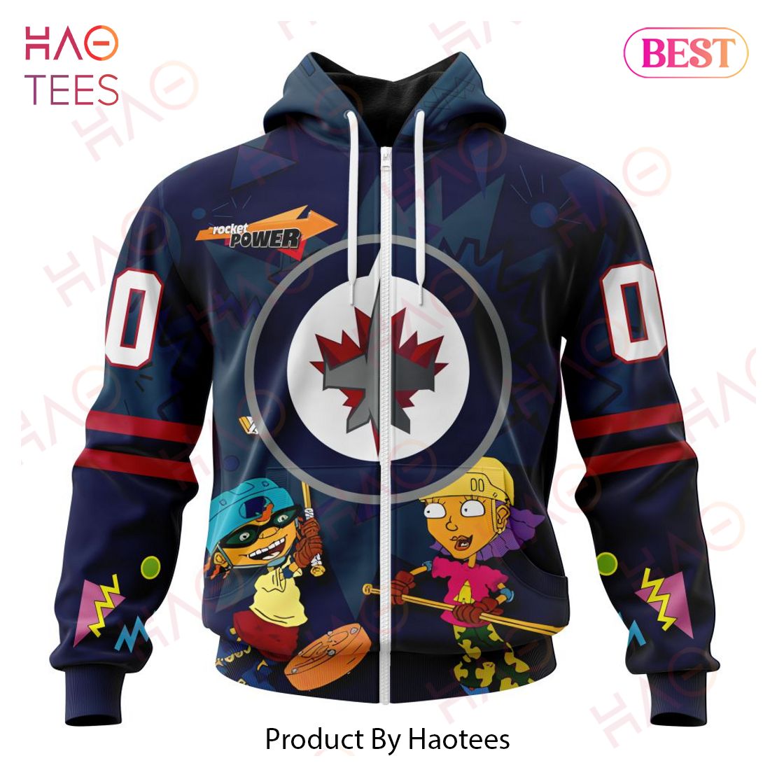 NHL Winnipeg Jets Specialized For Rocket Power 3D Hoodie NHL Winnipeg Jets Specialized For Rocket Power 3D Hoodie