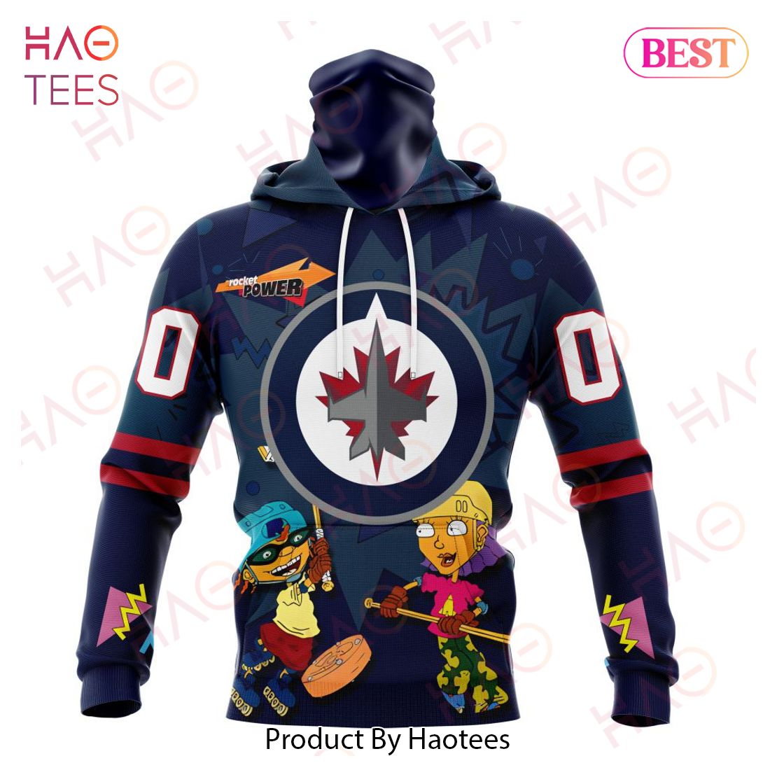 NHL Winnipeg Jets Specialized For Rocket Power 3D Hoodie NHL Winnipeg Jets Specialized For Rocket Power 3D Hoodie