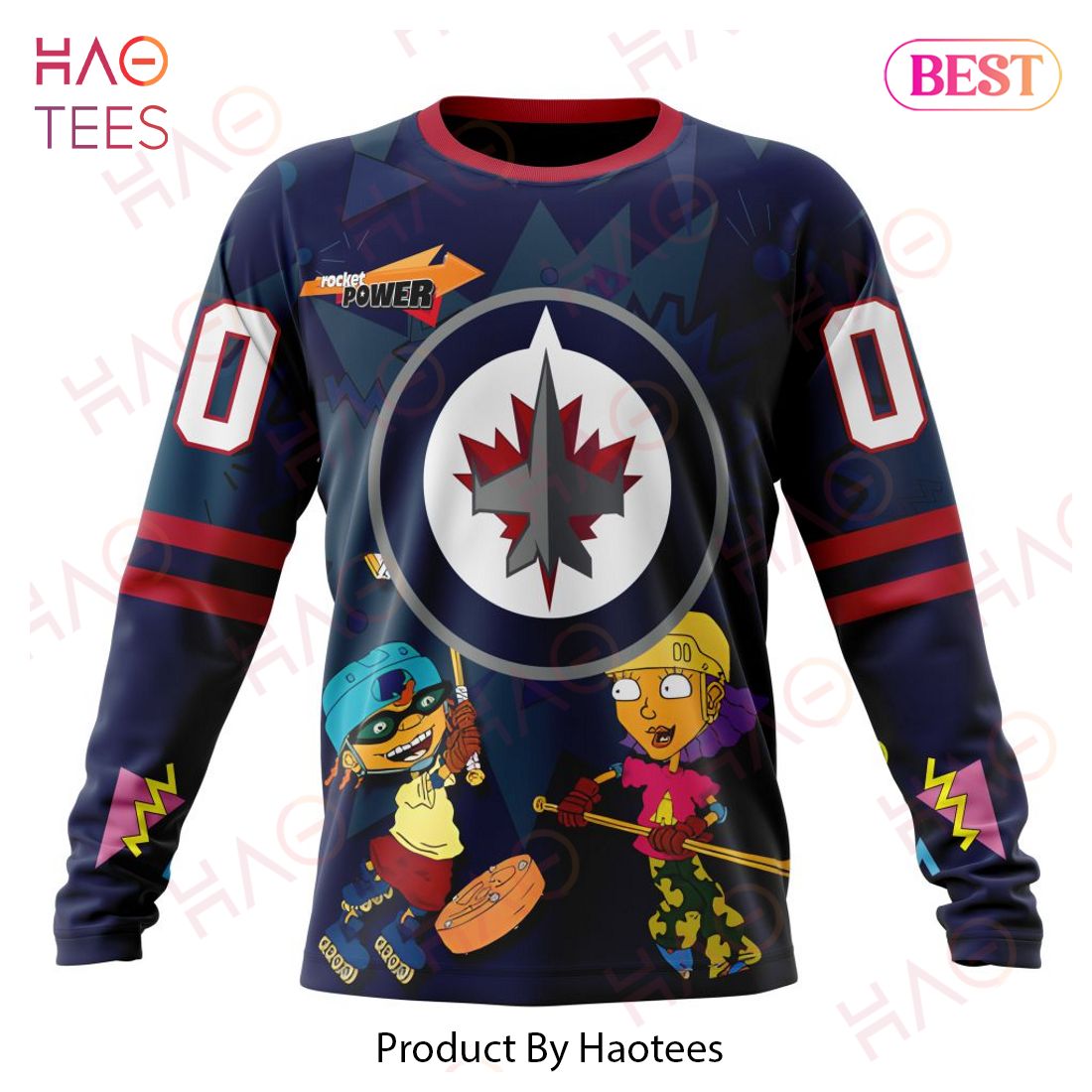 NHL Winnipeg Jets Specialized For Rocket Power 3D Hoodie NHL Winnipeg Jets Specialized For Rocket Power 3D Hoodie