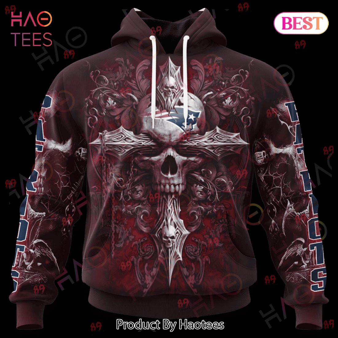 Patriots Skull God Limited Edition 3D Hoodie Patriots Skull God Limited Edition 3D Hoodie