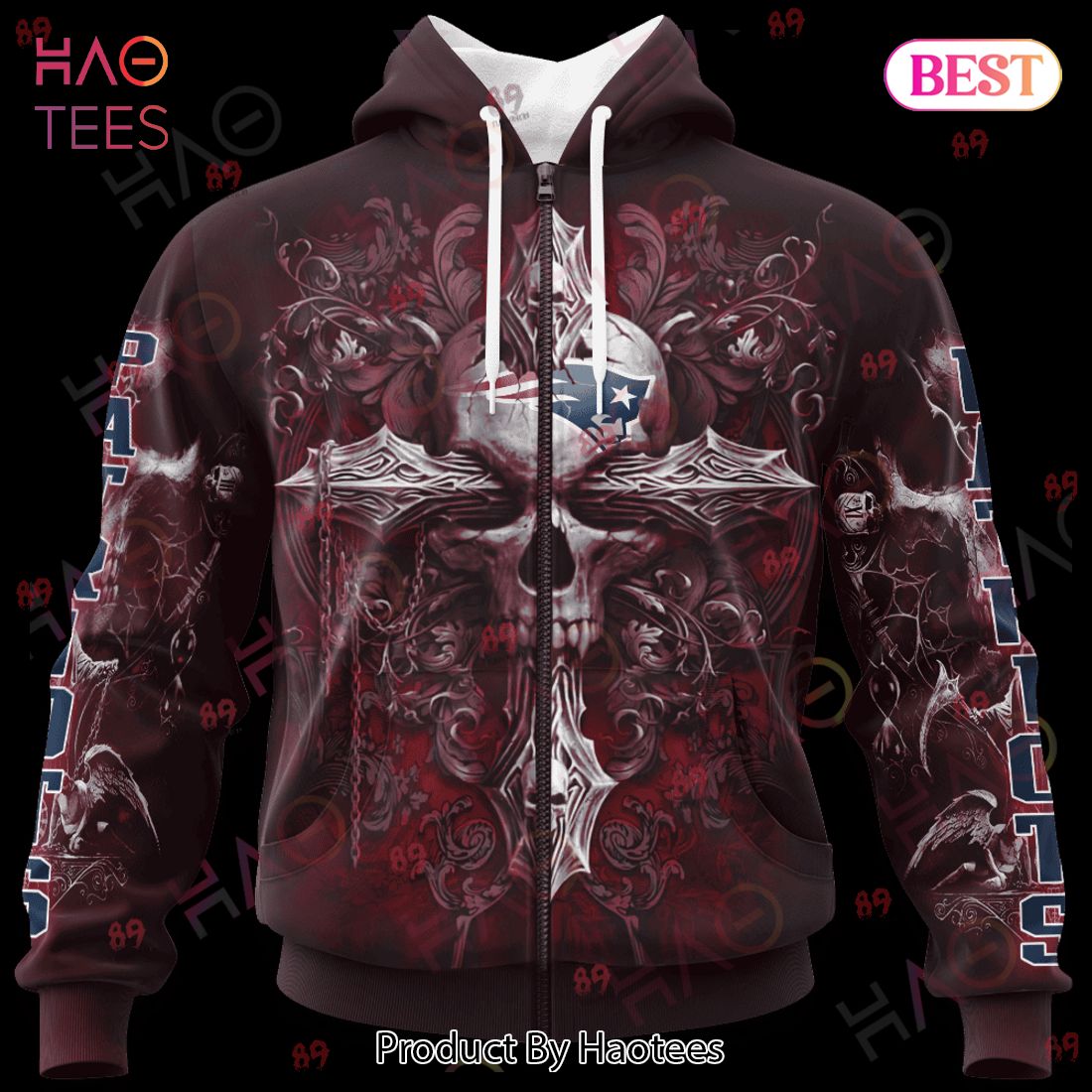 Patriots Skull God Limited Edition 3D Hoodie Patriots Skull God Limited Edition 3D Hoodie