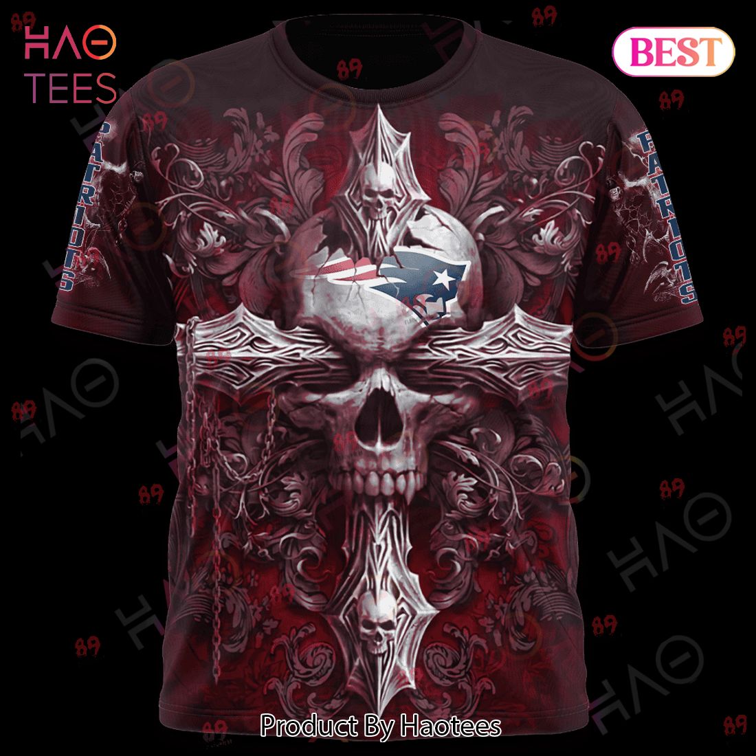 Patriots Skull God Limited Edition 3D Hoodie Patriots Skull God Limited Edition 3D Hoodie