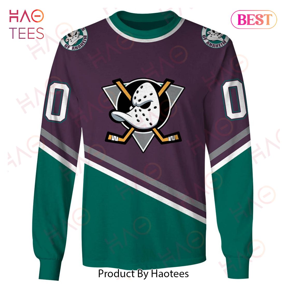 Personalized ANAHEIM MIGHTY DUCKS 90s Vintage Throwback Away Jersey 3D Hoodie Personalized ANAHEIM MIGHTY DUCKS 90s Vintage Throwback Away Jersey 3D Hoodie