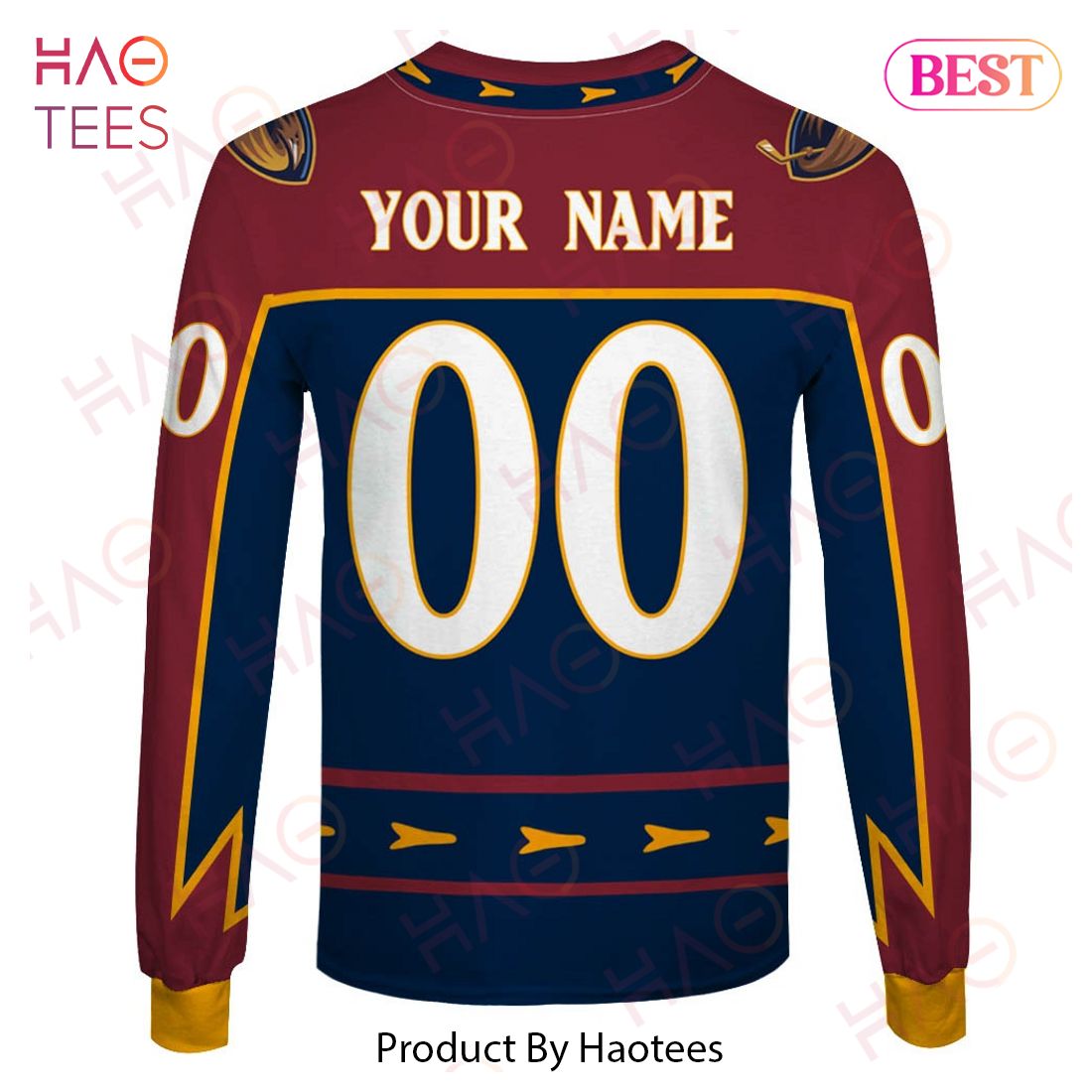 NHL Winnipeg Jets Custom Name Number Atlanta Thrashers 1999 Vintage Away  Jersey Pullover Hoodie