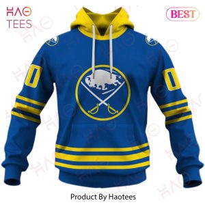 Personalized Buffalo Sabres 80s 90s Away Vintage NHL Throwback Jersey 3D Hoodie