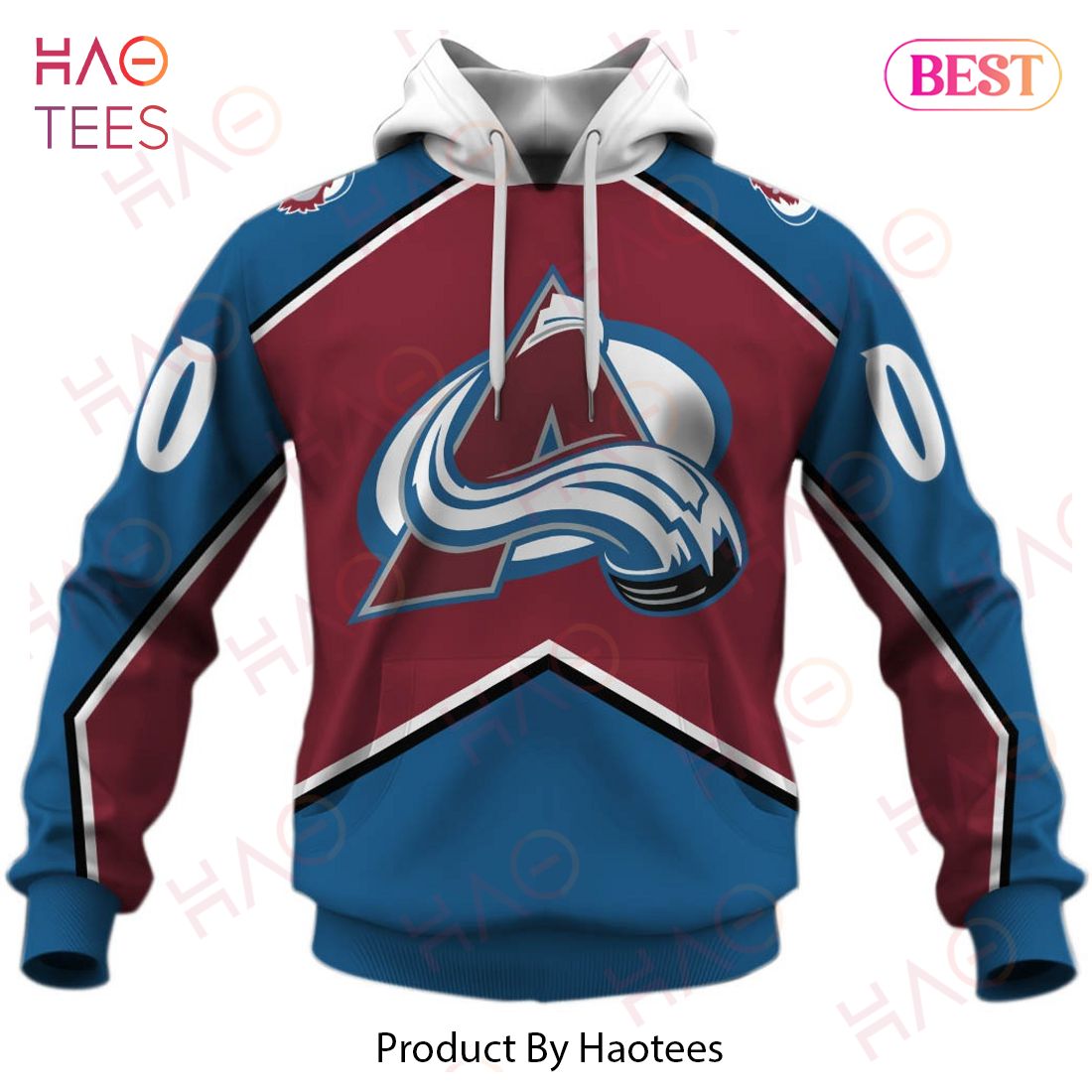 Personalized Colorado Avalanche 1996 Throwback Vintage Hockey Jersey 3D  Hoodie