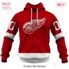 Personalized Detroit Red Wings Throwback Vintage NHL Home Jersey 3D Hoodie