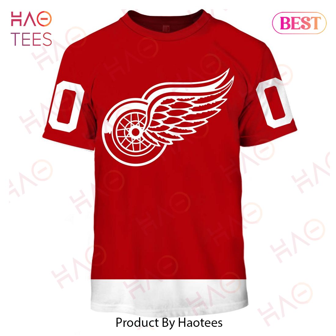 Personalized Detroit Red Wings Throwback Vintage NHL Home Jersey 3D Hoodie Personalized Detroit Red Wings Throwback Vintage NHL Home Jersey 3D Hoodie