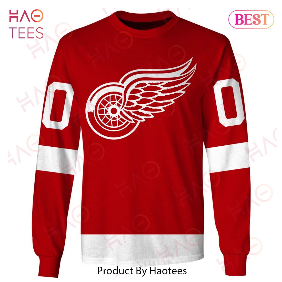 Personalized Detroit Red Wings Throwback Vintage NHL Home Jersey 3D Hoodie Personalized Detroit Red Wings Throwback Vintage NHL Home Jersey 3D Hoodie