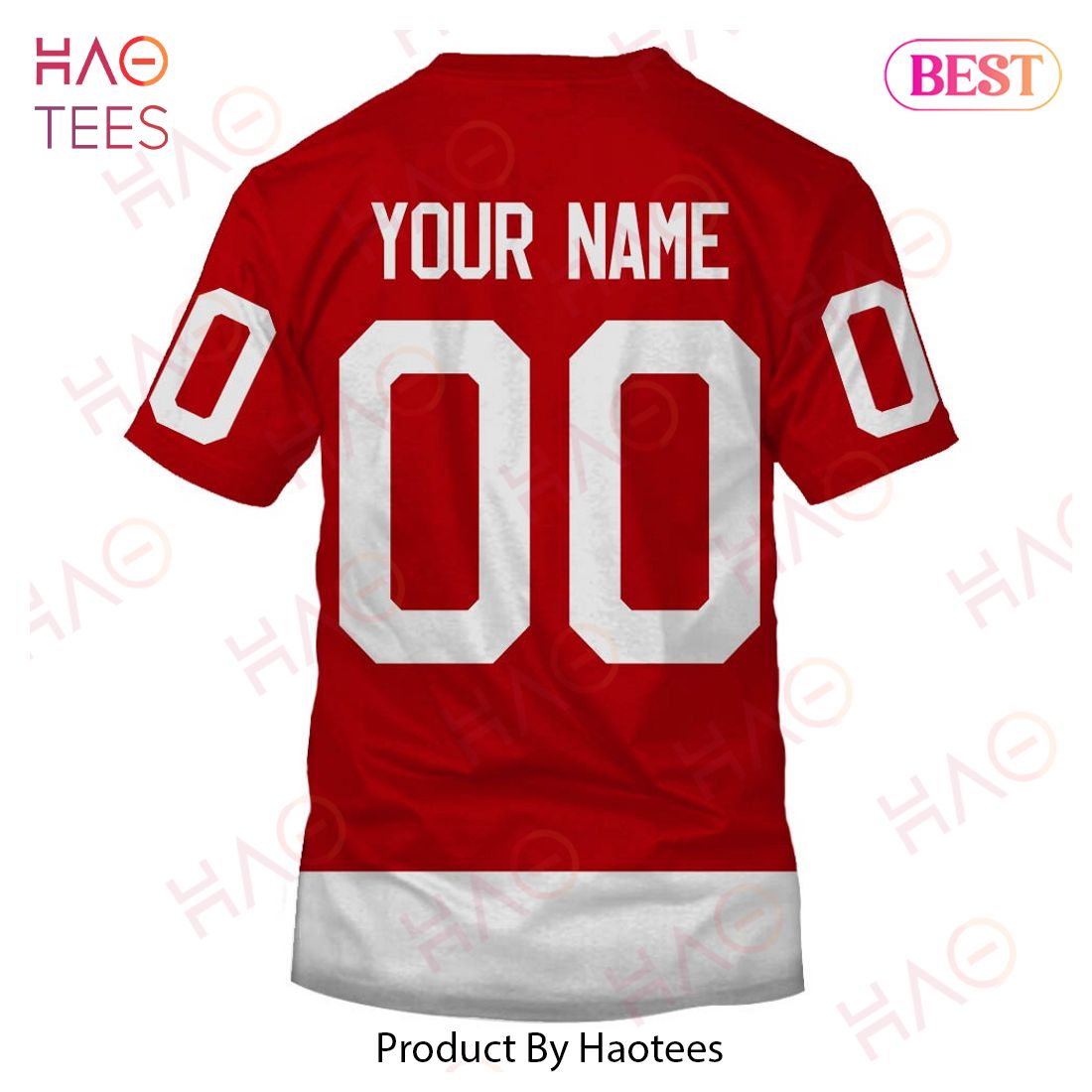 Personalized Detroit Red Wings Throwback Vintage NHL Home Jersey 3D Hoodie Personalized Detroit Red Wings Throwback Vintage NHL Home Jersey 3D Hoodie