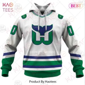 Personalized Hartford Whalers   Carolina Hurricanes Vintage NHL Jersey 3D Hoodie