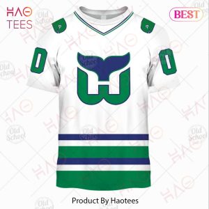 Personalized Hartford Whalers   Carolina Hurricanes Vintage NHL Jersey 3D Hoodie