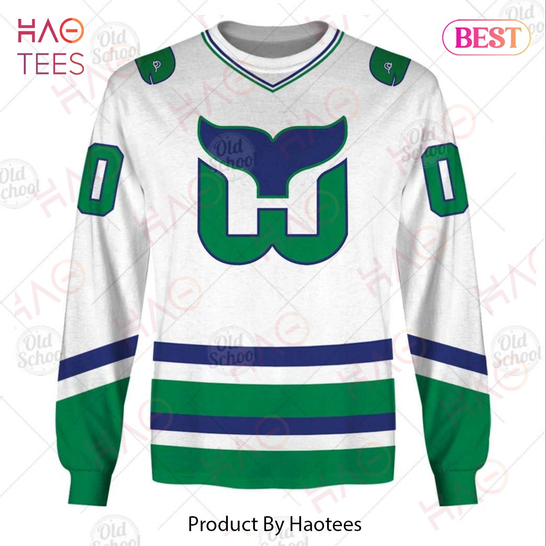 3D Carolina Hurricanes Hartford Whalers NHL Custom Name Number