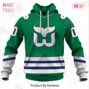 Personalized Hartford Whalers   Carolina Hurricanes Vintage NHL Jersey Green 3D Hoodie