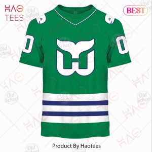 Personalized Hartford Whalers Carolina Hurricanes Vintage NHL Jersey Green  3D Hoodie