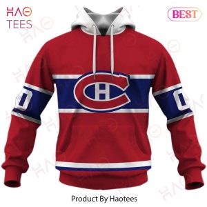 Personalized Montreal Canadiens 60s 70s Throwback Vintage Home Jersey 3D Hoodie