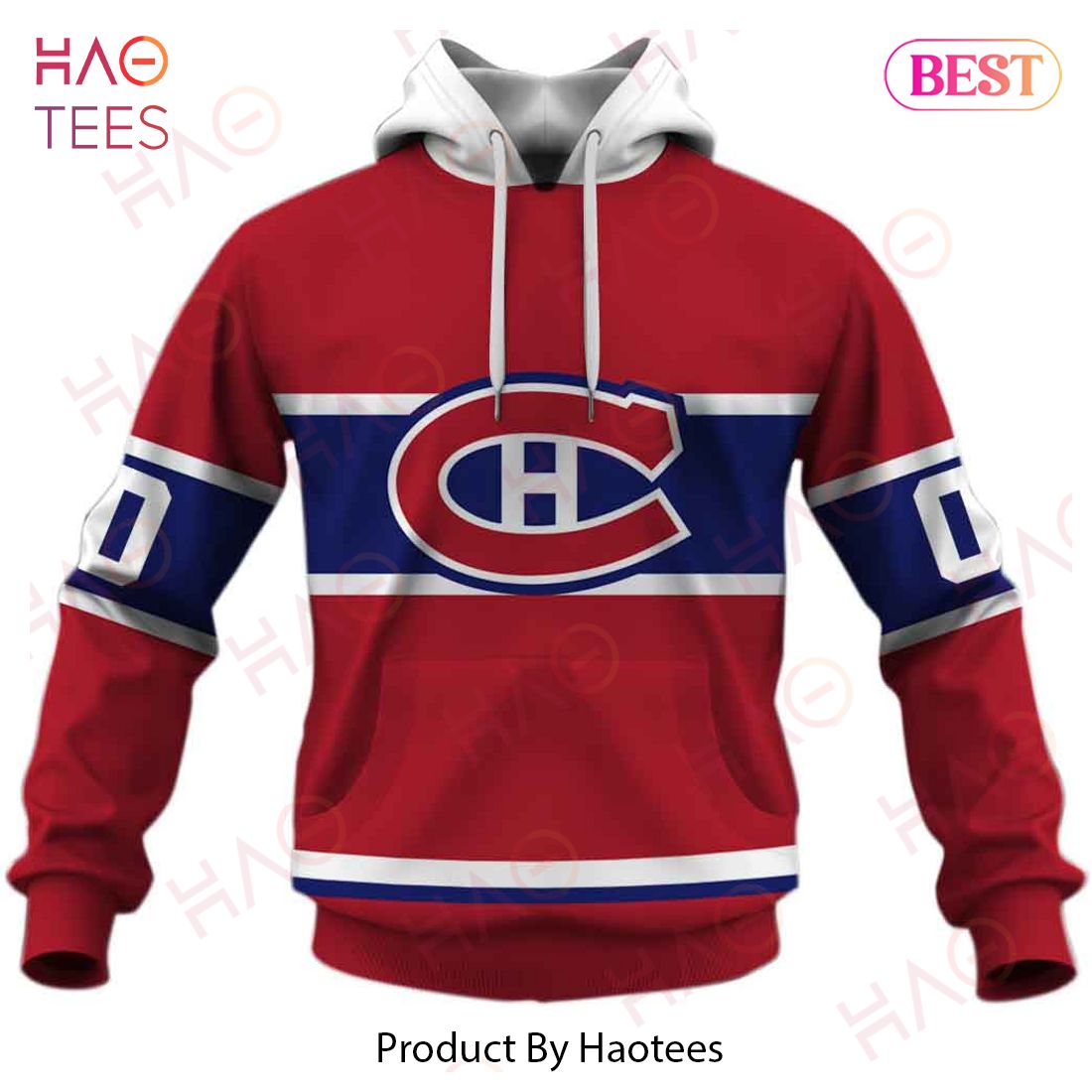 Personalized Montreal Canadiens 60s 70s Throwback Vintage Home Jersey 3D Hoodie Personalized Montreal Canadiens 60s 70s Throwback Vintage Home Jersey 3D Hoodie