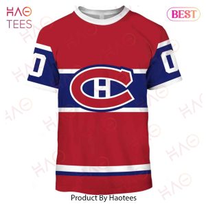 Personalized Montreal Canadiens 60s 70s Throwback Vintage Home Jersey 3D Hoodie