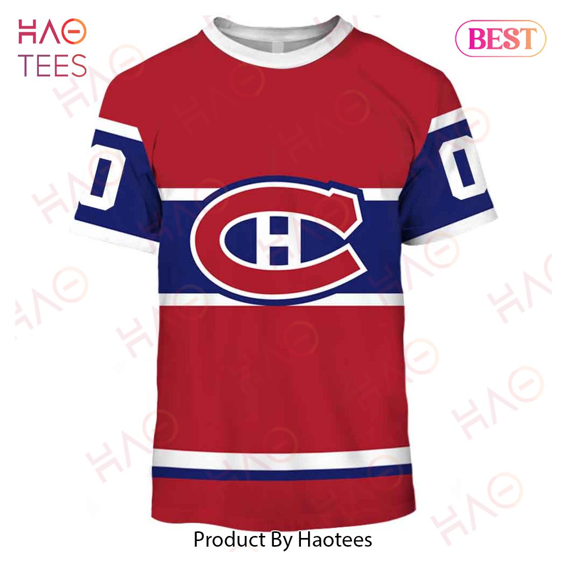 Personalized Montreal Canadiens 60s 70s Throwback Vintage Home Jersey 3D Hoodie Personalized Montreal Canadiens 60s 70s Throwback Vintage Home Jersey 3D Hoodie