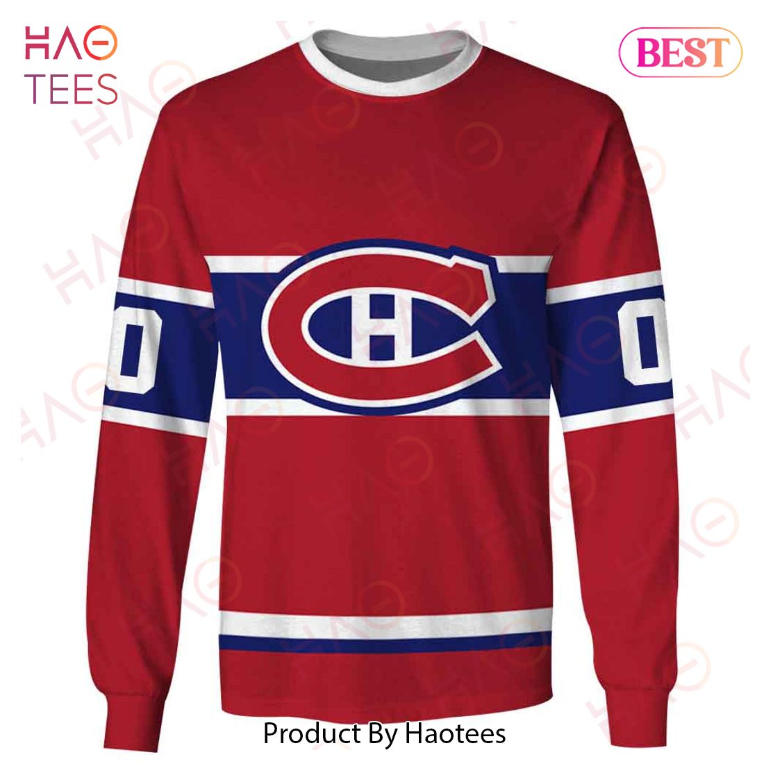 Personalized Montreal Canadiens 60s 70s Throwback Vintage Home Jersey 3D Hoodie Personalized Montreal Canadiens 60s 70s Throwback Vintage Home Jersey 3D Hoodie