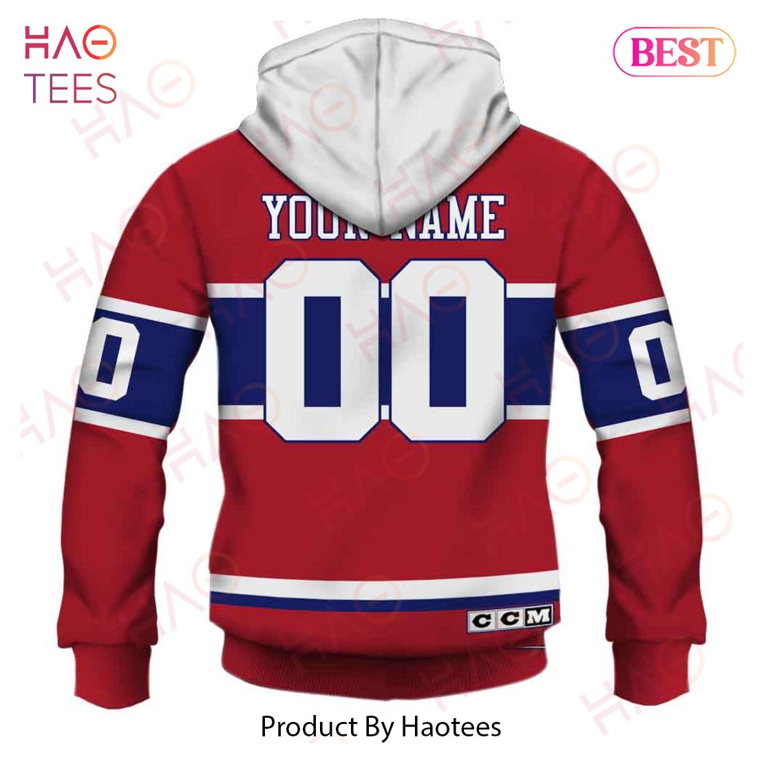 Personalized Montreal Canadiens 60s 70s Throwback Vintage Home Jersey 3D Hoodie Personalized Montreal Canadiens 60s 70s Throwback Vintage Home Jersey 3D Hoodie