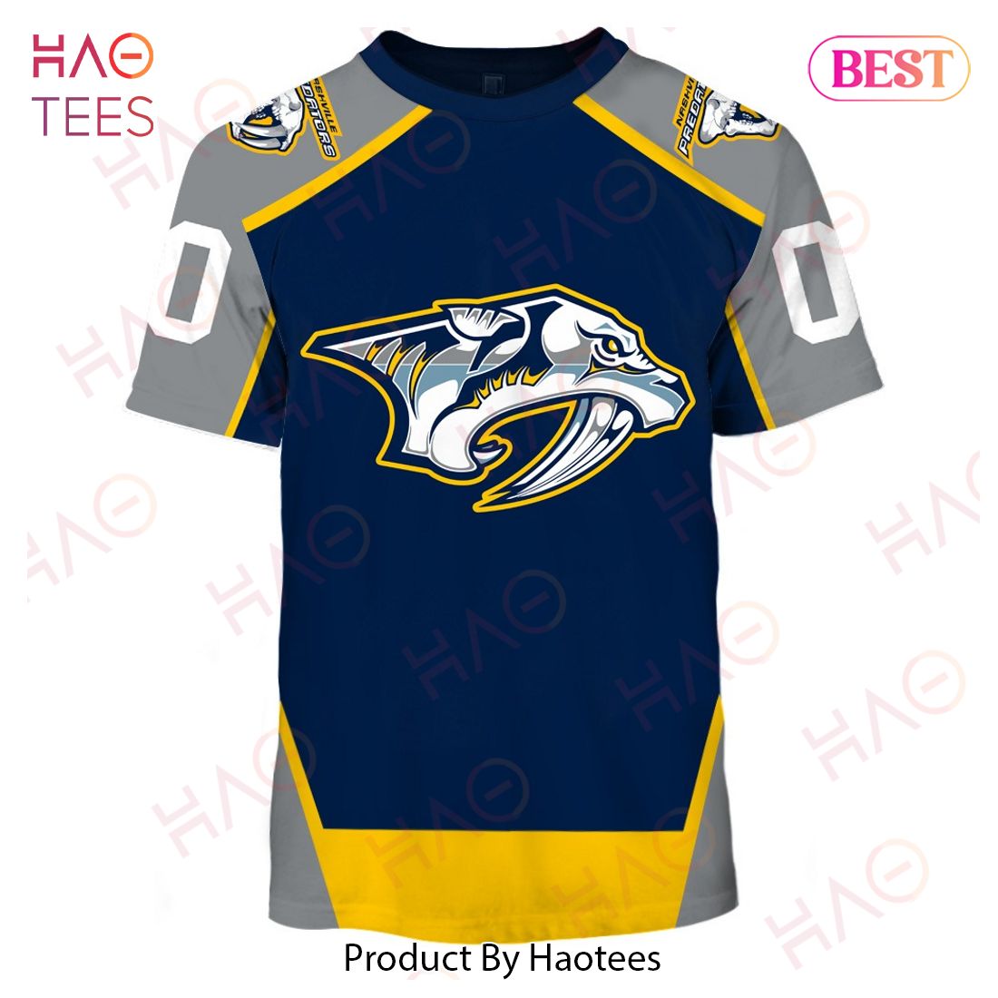 Personalized Nashville Predators Throwback Vintage NHL Hockey Jersey 3D Hoodie Personalized Nashville Predators Throwback Vintage NHL Hockey Jersey 3D Hoodie