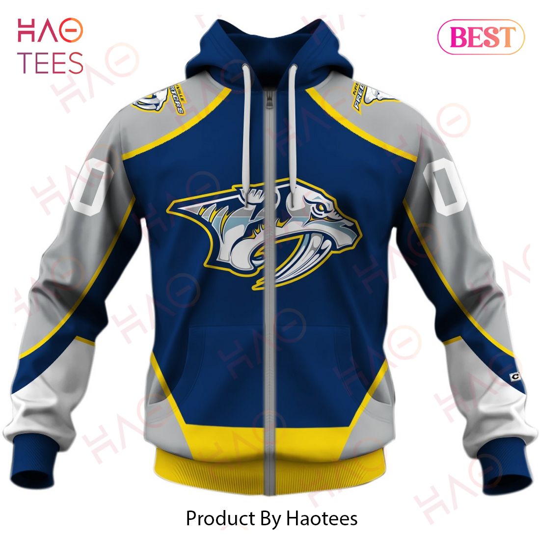 Personalized Nashville Predators Throwback Vintage NHL Hockey Jersey 3D Hoodie Personalized Nashville Predators Throwback Vintage NHL Hockey Jersey 3D Hoodie