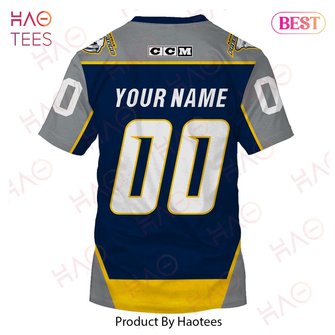 Personalized Nashville Predators Throwback Vintage NHL Hockey Jersey 3D Hoodie Personalized Nashville Predators Throwback Vintage NHL Hockey Jersey 3D Hoodie