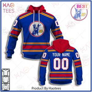 Personalized NHL Kansas City Scouts   New Jersey Devils Vintage Jersey Blue 3D Hoodie