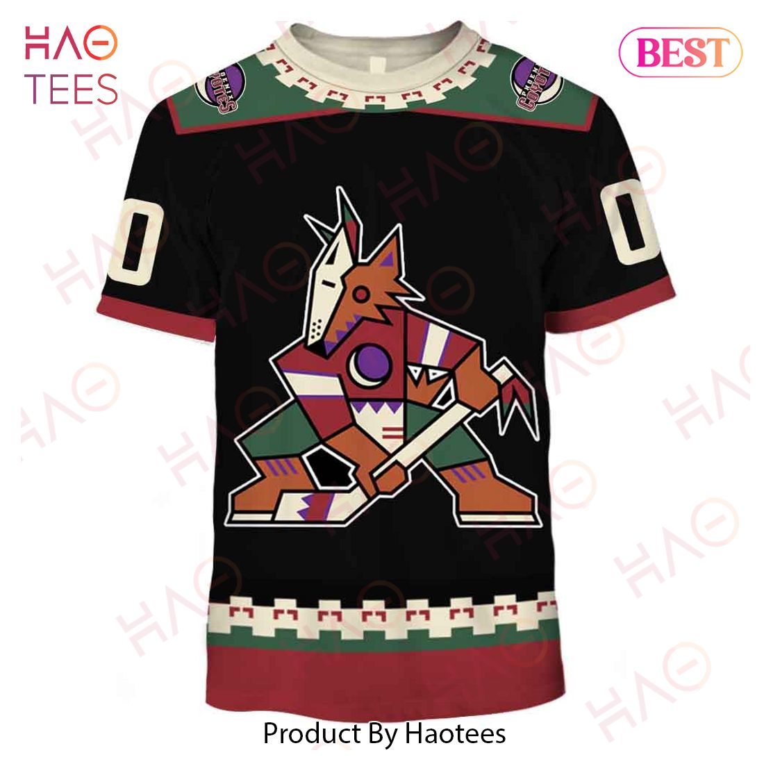 Personalized Phoenix Coyotes Arizona Coyotes 90s Vintage Home Jersey 3D Hoodie Personalized Phoenix Coyotes Arizona Coyotes 90s Vintage Home Jersey 3D Hoodie