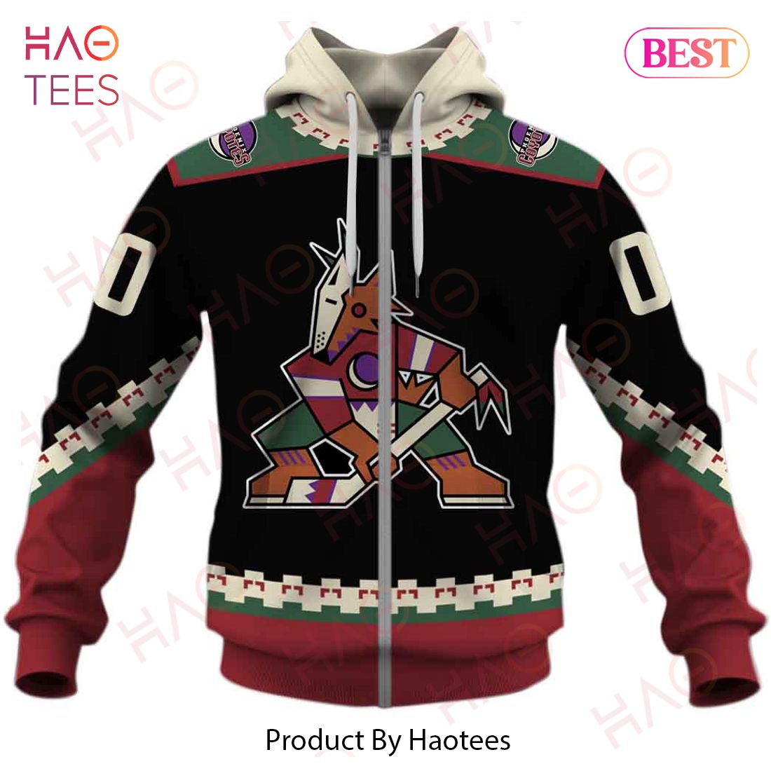 Personalized Phoenix Coyotes Arizona Coyotes 90s Vintage Home Jersey 3D Hoodie Personalized Phoenix Coyotes Arizona Coyotes 90s Vintage Home Jersey 3D Hoodie