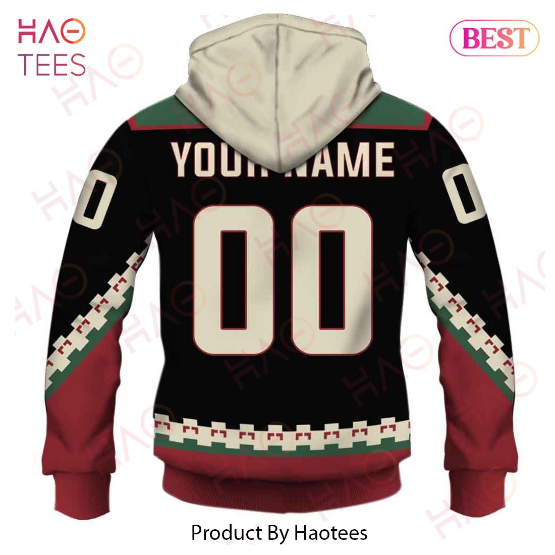 Personalized Phoenix Coyotes Arizona Coyotes 90s Vintage Home Jersey 3D Hoodie Personalized Phoenix Coyotes Arizona Coyotes 90s Vintage Home Jersey 3D Hoodie