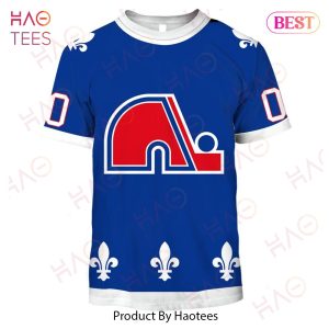 Personalized Quebec Nordiques Throwback Vintage NHL Hockey Away Jersey 3D Hoodie
