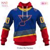 Personalized St. Louis Blues Throwback Vintage NHL Hockey Home Jersey 3D Hoodie