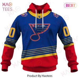 Personalized St. Louis Blues Throwback Vintage NHL Hockey Away Jersey 3D Hoodie