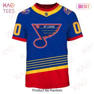 Personalized St. Louis Blues Throwback Vintage NHL Hockey Away Jersey 3D Hoodie