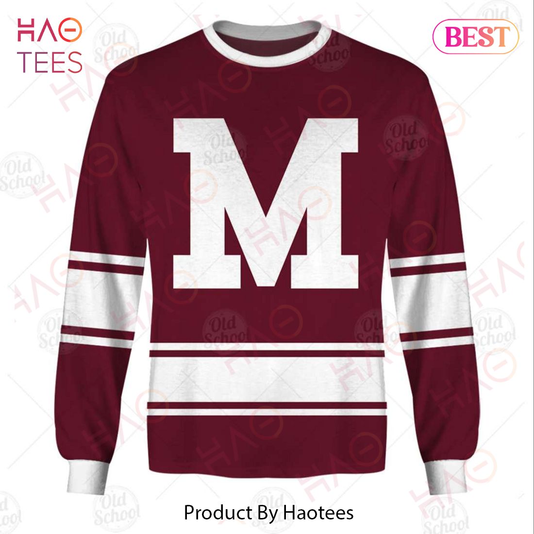 Personalized Vintage NHL Montreal Maroons Throwback Jersey 3D Hoodie Personalized Vintage NHL Montreal Maroons Throwback Jersey 3D Hoodie