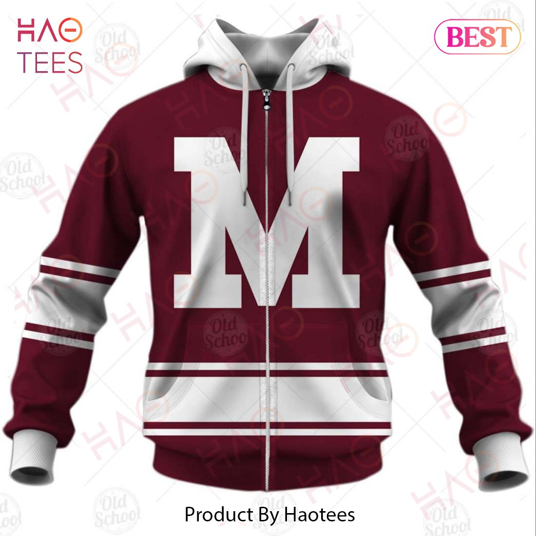 Personalized Vintage NHL Montreal Maroons Throwback Jersey 3D Hoodie Personalized Vintage NHL Montreal Maroons Throwback Jersey 3D Hoodie