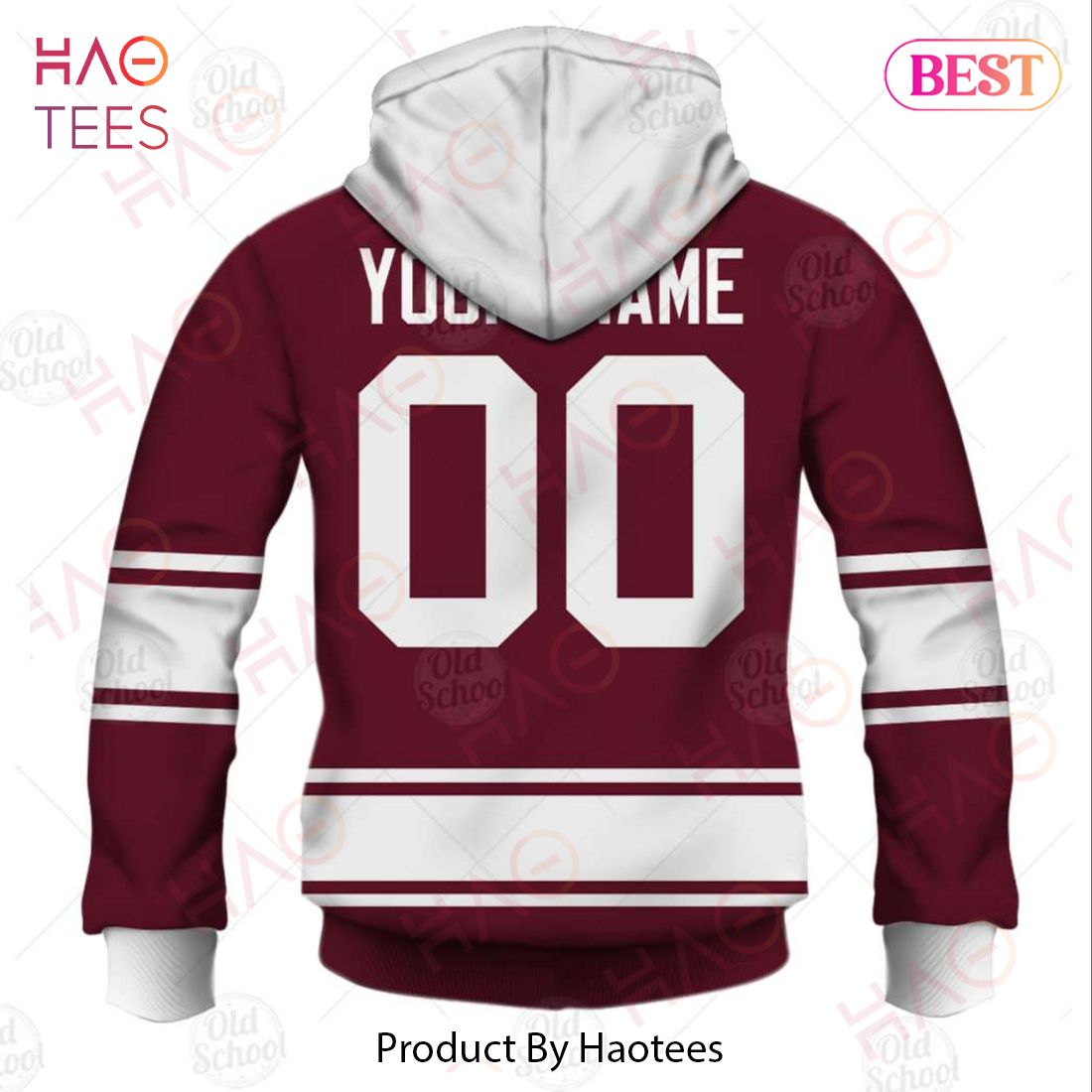 Personalized Vintage NHL Montreal Maroons Throwback Jersey 3D Hoodie Personalized Vintage NHL Montreal Maroons Throwback Jersey 3D Hoodie