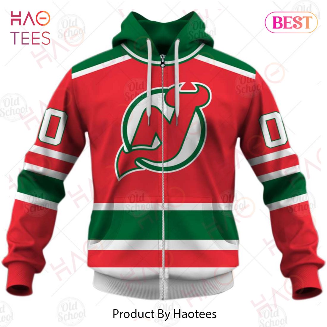 Nj devils green clearance throwback jersey