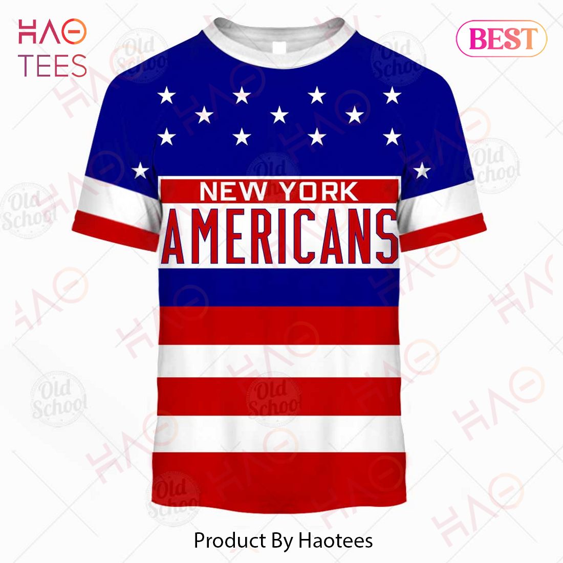 Personalized Vintage NHL New York Americans Throwback Jersey 3D Hoodie Personalized Vintage NHL New York Americans Throwback Jersey 3D Hoodie