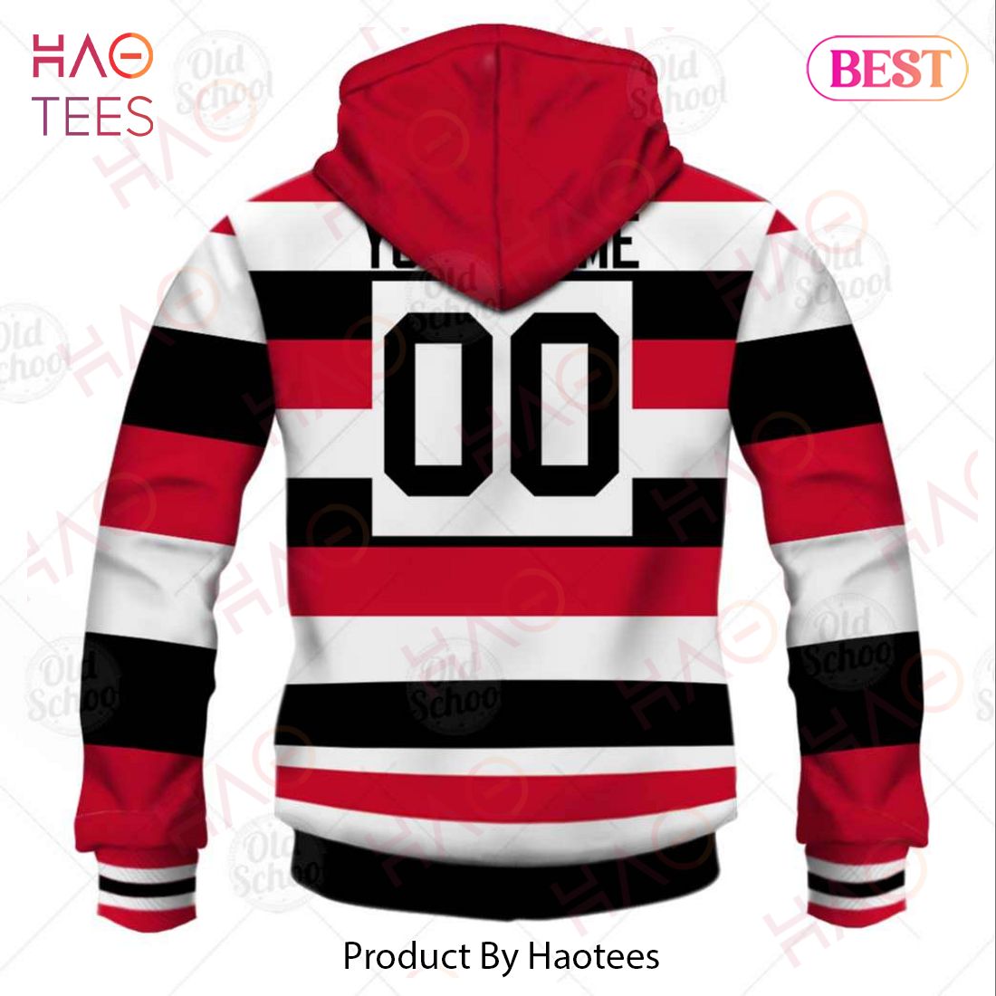 NHL Ottawa Senators Custom Name Number Specialized Retro Concepts Jersey  Pullover Hoodie