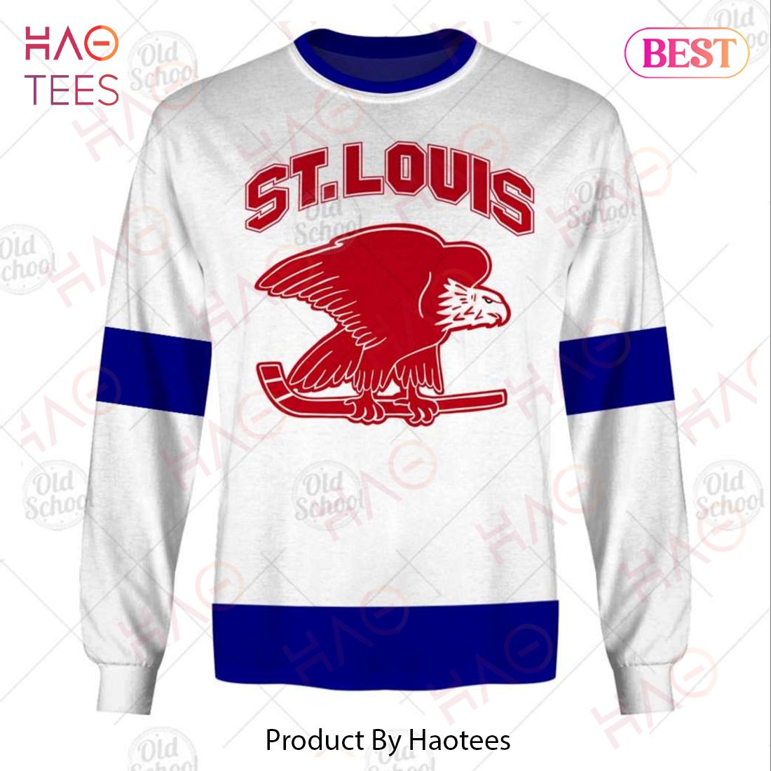 Personalized Vintage NHL St. Louis Eagles Ottawa Senators Jersey 3D Hoodie Personalized Vintage NHL St. Louis Eagles Ottawa Senators Jersey 3D Hoodie