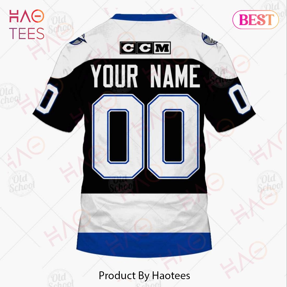 Personalized Vintage NHL Tampa Bay Lightning Black Jersey 3D Hoodie Personalized Vintage NHL Tampa Bay Lightning Black Jersey 3D Hoodie