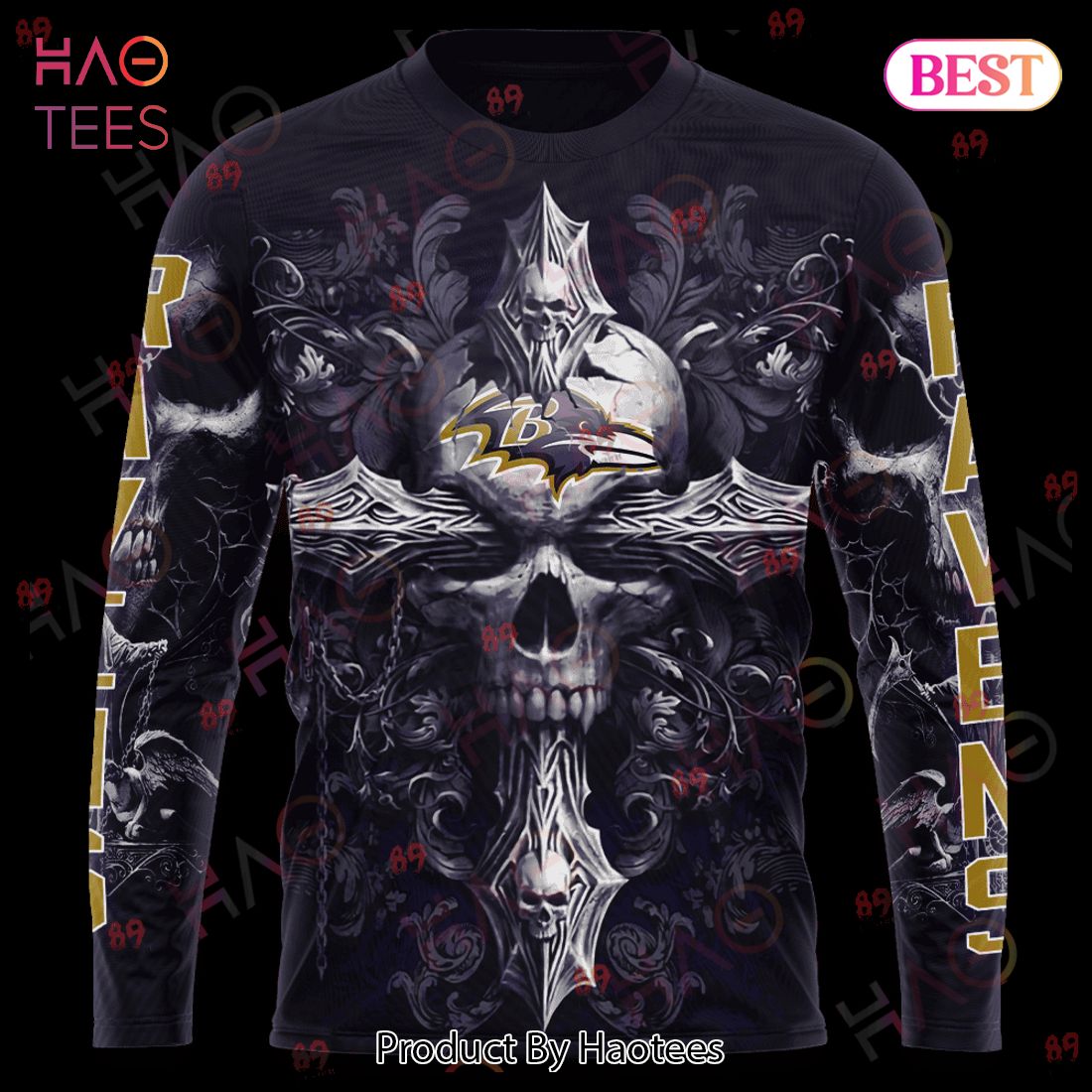 Ravens Skull God Limited Edition 3D Hoodie Ravens Skull God Limited Edition 3D Hoodie