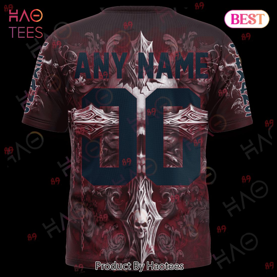 Texans Skull God Limited Edition 3D Hoodie Texans Skull God Limited Edition 3D Hoodie